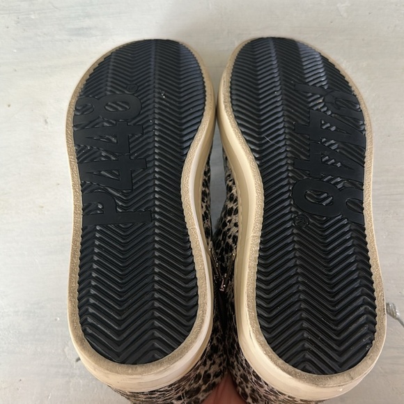 P448 Women’s Skate Glitter Lace-Up High Top Sneakers Size 38 Leather Shoe Italy - Picture 16 of 16